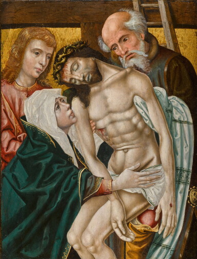 View full screen - View 1 of Lot 2. The Descent from the Cross with the Virgin and Saints John the Evangelist and Joseph of Arimathea.