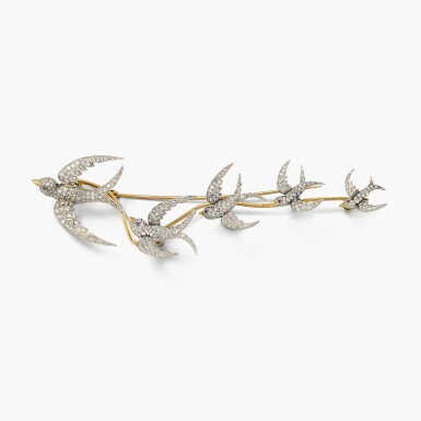 View full screen - View 1 of Lot 55. Ruby and Diamond Brooch .