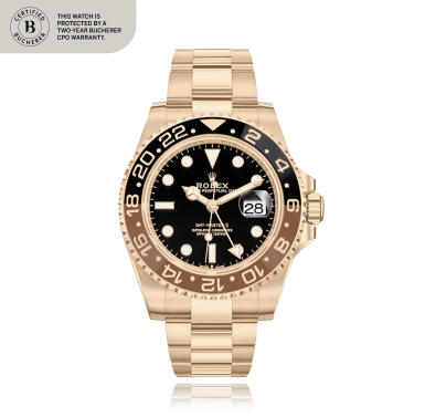 View full screen - View 1 of Lot 4. Rolex "Root Beer" GMT Master-II Ref. 126715 CHNR, a pink gold dual time zone wristwatch with date and bracelet, Circa 2019.