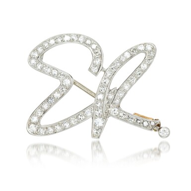View full screen - View 1 of Lot 30. Diamond brooch, 1953.