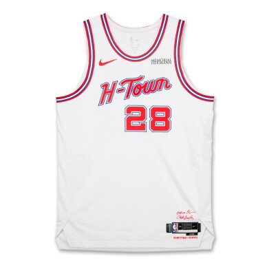 View full screen - View 1 of Lot 14. Alperen Şengün Houston Rockets 2025-2026 Game Worn City Edition Jersey | Double-Double.