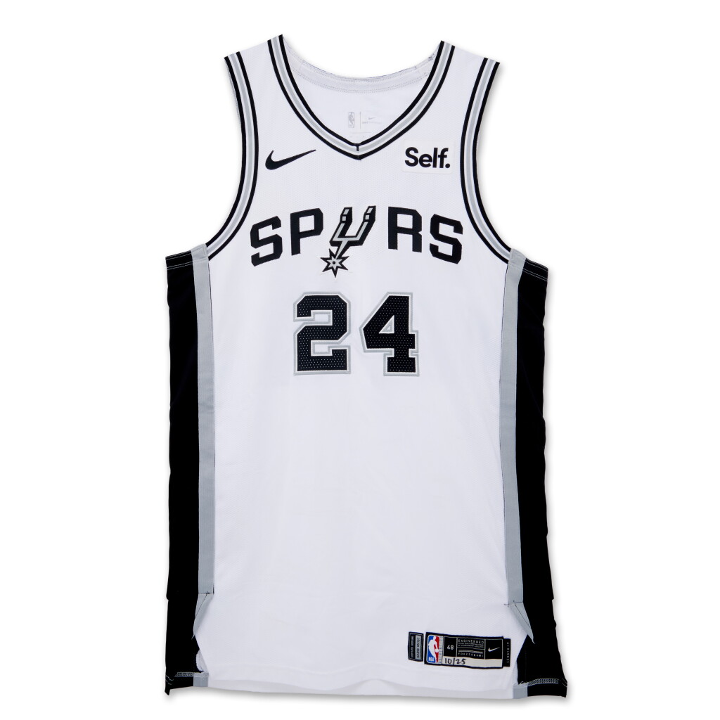 View full screen - View 1 of Lot 38. Devin Vassell San Antonio Spurs 2023-2024 Kia NBA Tip-Off Game Worn Association Edition Jersey | Matched to 3 Games .