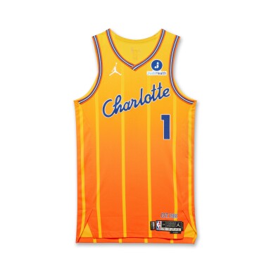 View full screen - View 1 of Lot 20. LaMelo Ball Charlotte Hornets 2025-2026 Game Worn City Edition Jersey | Matched to 2 Games | Double-Double.