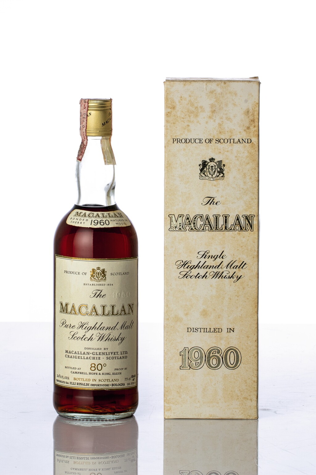 View full screen - View 1 of Lot 5512. The Macallan 80 Proof 1960 (1 BT).