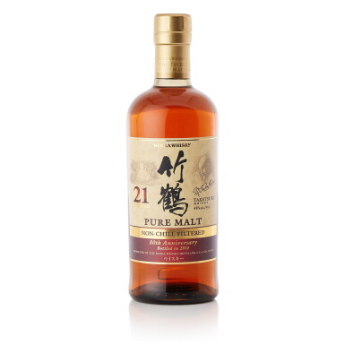 View full screen - View 1 of Lot 9437. 竹鶴 Nikka Taketsuru Pure Malt 80th Anniversary 21 Year Old 48.0 abv NV (1 BT70).