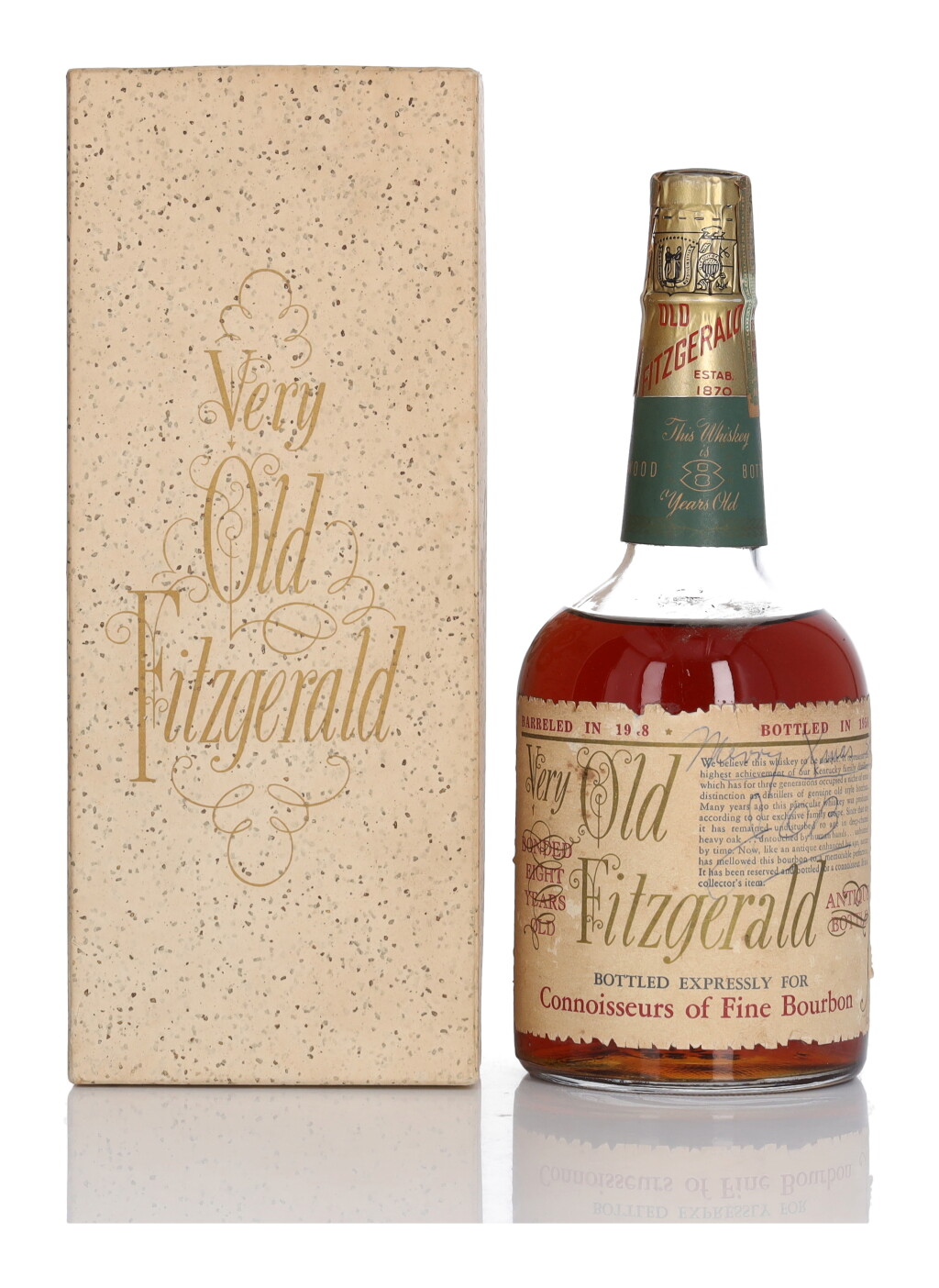 View full screen - View 1 of Lot 322. Very Old Fitzgerald 8 Year Old 100 Proof 1948 (1 Bottle 4/5 Quart).