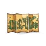 Paravent à six feuilles à décor de bambous, Japon, époque Edo, XIXe siècle | A six-panel ‘bamboo’ folding screen, Japan, Edo period, 19th century