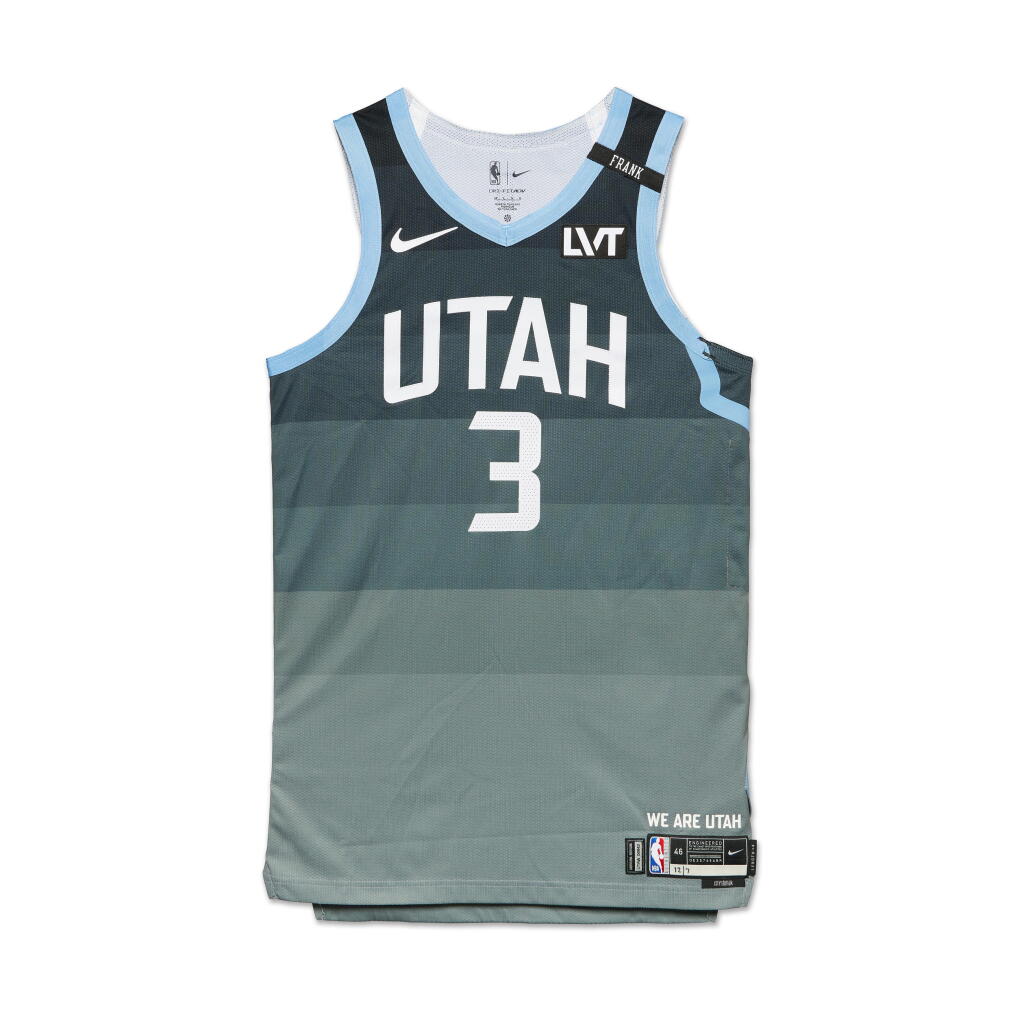 View full screen - View 1 of Lot 48. Keyonte George Utah Jazz 2025-2026 Game Worn City Edition Jersey.