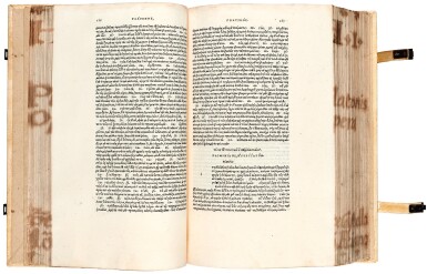View full screen - View 1 of Lot 6. Plato. Omnia Platonis opera. Venice, Aldus, 1513. modern pigskin, the Garden copy.