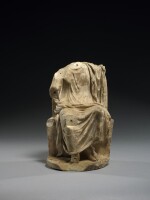 A ROMAN MARBLE FIGURE OF ZEUS OR SARAPIS, CIRCA 2ND CENTURY A.D.