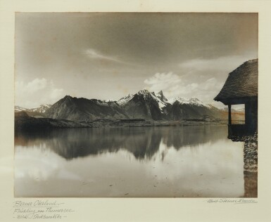 View full screen - View 1 of Lot 95. ALBERT STEINER | BERNER OBERLAND. FRÜHLING AM THUNERSEE - BLICK STOCKHORNKETTE.