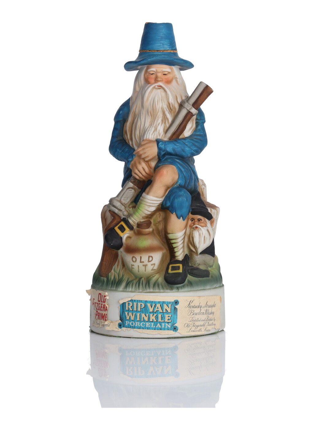 全螢幕檢視 - 查看164Old Fitzgerald Prime Bourbon Rip Van Winkle Porcelain Decanter 86.8 Proof NV (1 BT 4/5 Quart)的1