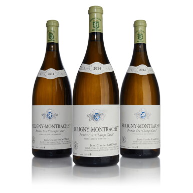 View full screen - View 1 of Lot 153. Puligny Montrachet, Champ Canet 2014 Domaine Ramonet (3 MAG).