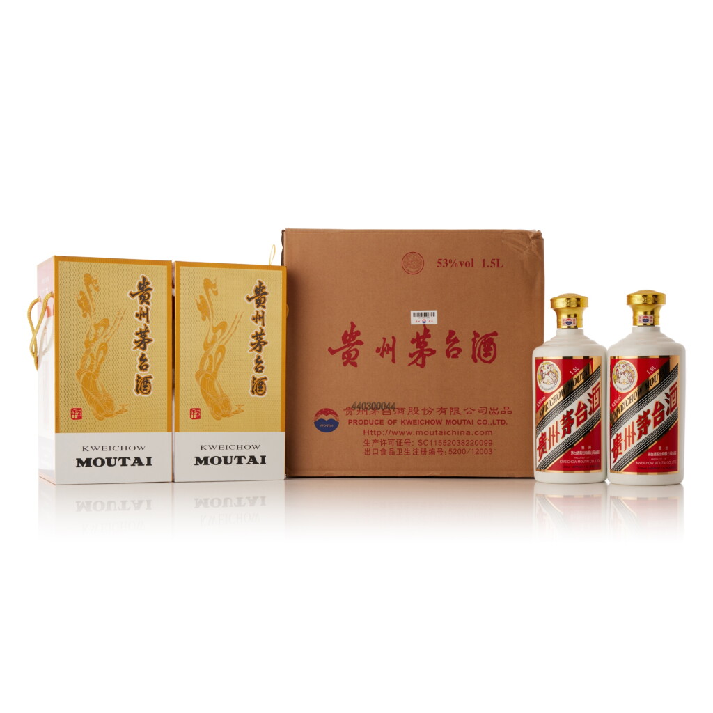View full screen - View 1 of Lot 5135. 2024年產"飛天牌"貴州茅台酒 (原箱) Kweichow Flying Fairy Moutai 2024 (2 1.5L).