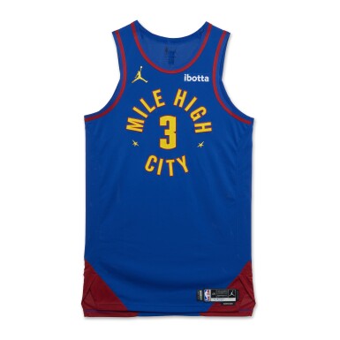 View full screen - View 1 of Lot 77. Julian Strawther Denver Nuggets 2025 NBA Playoffs Western Conference Round 1 Game Issued Statement Edition Jersey | Game 1 .