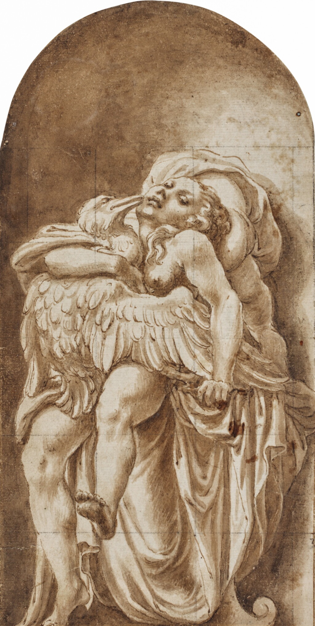 View full screen - View 1 of Lot 14. Lelio Orsi, Aegina with Jupiter as an Eagle.