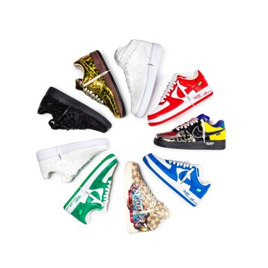 View full screen - View 1 of Lot 1007. Nike x Louis Vuitton 'Air Force 1' Full Collection.