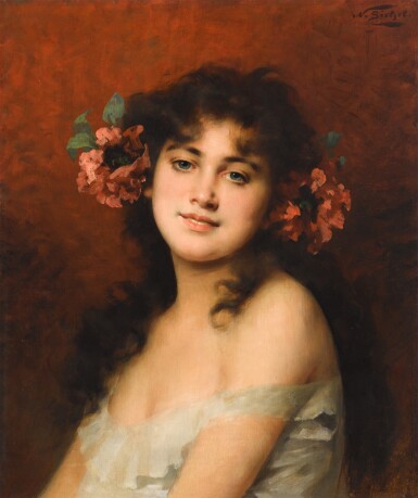 View full screen - View 1 of Lot 104. The Flower Girl.