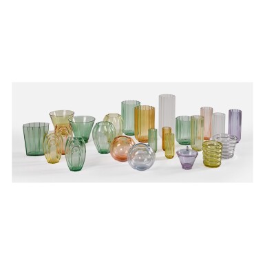 View full screen - View 1 of Lot 202. GEORGE SAKIER | COLLECTION OF TWENTY-FOUR VASES.