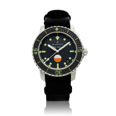 View full screen - View 1 of Lot 44. Tribute to Fifty Fathoms Mil-Spec 'ONLY WATCH', A piece unique stainless steel automatic wristwatch, Circa 2017.