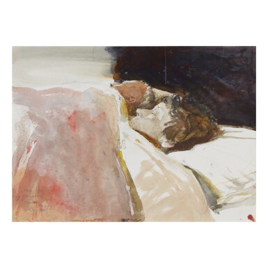 View full screen - View 1 of Lot 21. ANDREW WYETH | STUDY FOR 'MARRIAGE'.