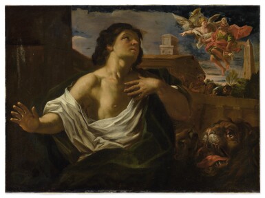 View full screen - View 1 of Lot 1037. MICHELANGELO RICCIOLINI | DANIEL IN THE LION'S DEN.