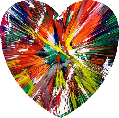 View full screen - View 1 of Lot 24. Untitled (Heart Spin Painting) | 無題(心形旋轉畫) .
