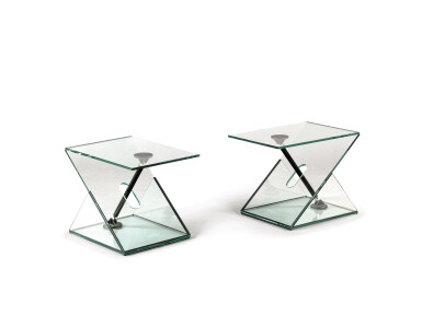 View full screen - View 1 of Lot 364. Pair of Zed tables, Man Machine collection, 2014.