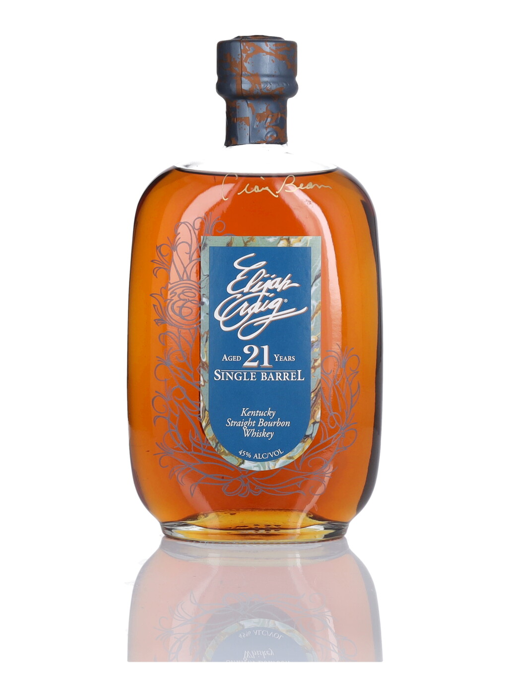 View full screen - View 1 of Lot 339. Elijah Craig Single Barrel 21 Year Old 45.0 abv 1990 (1 BT 75cl).