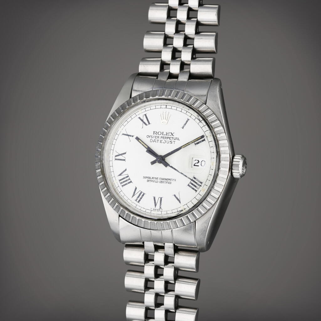 View full screen - View 1 of Lot 137. Reference 16030 Datejust | A stainless steel automatic wristwatch with date and bracelet, Circa 1985.