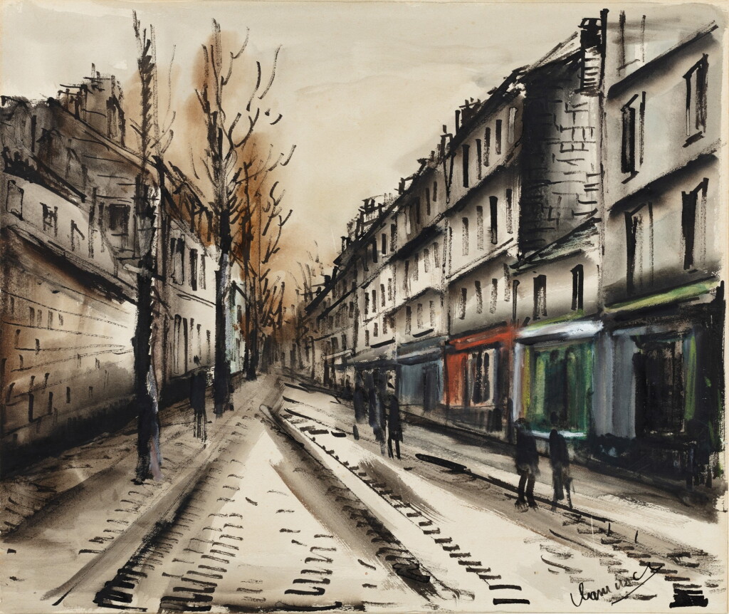 View full screen - View 1 of Lot 252. Scène de rue.