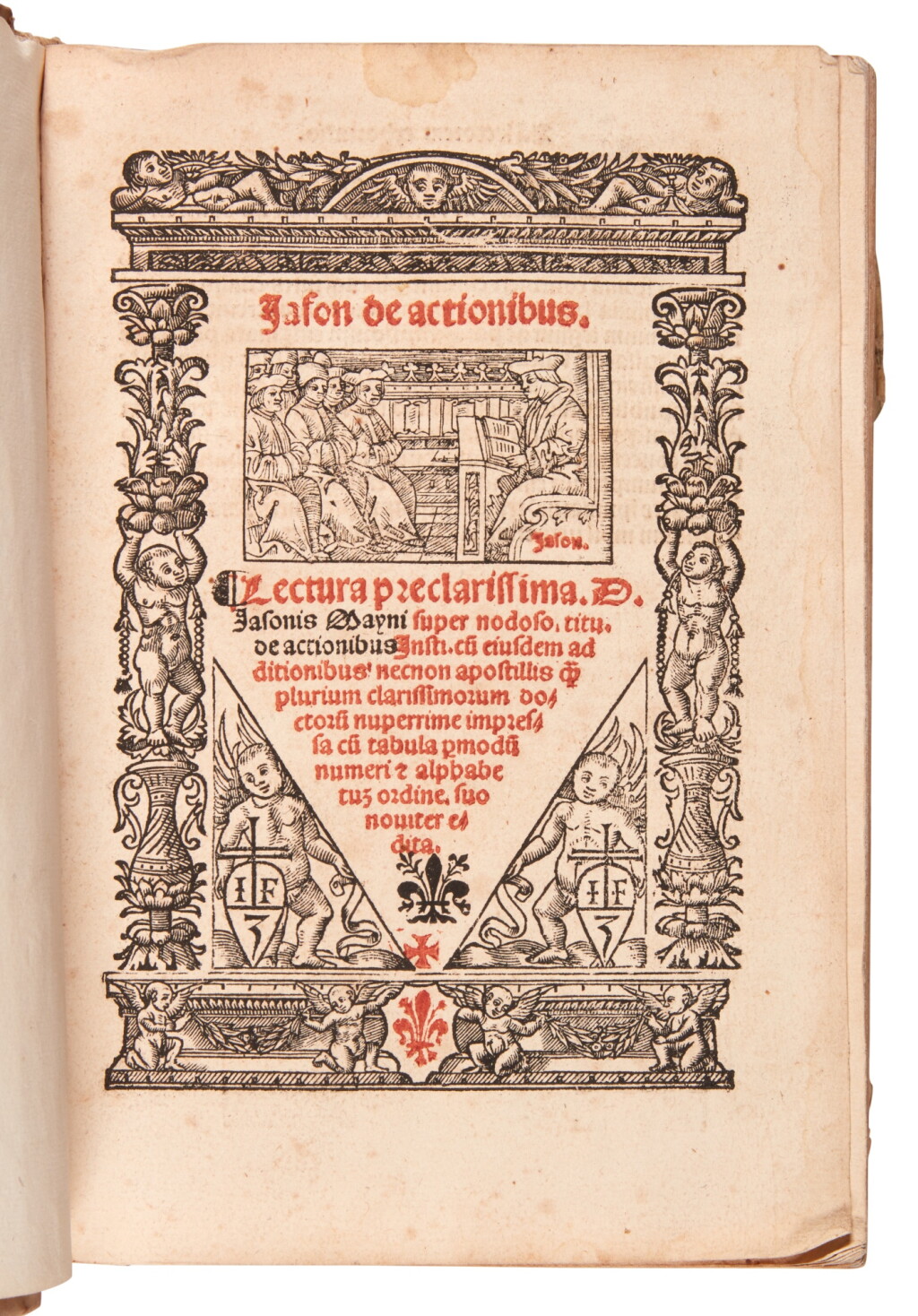 View full screen - View 1 of Lot 1646. Del Maino, De actionibus, Lyon, 1523, contemporary limp vellum, Hans Jakob Römer copy.