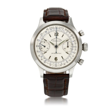 View full screen - View 1 of Lot 393. 'MONOBLOCCO', REF 3525 STAINLESS STEEL CHRONOGRAPH WRISTWATCH CIRCA 1945.