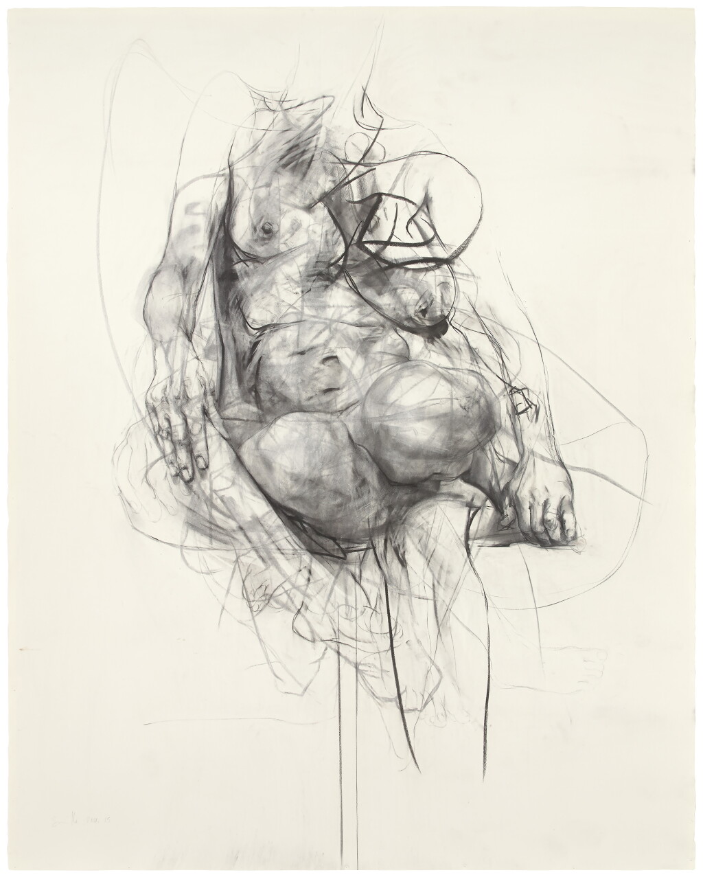 View full screen - View 1 of Lot 9. Muse on Stool (Study).