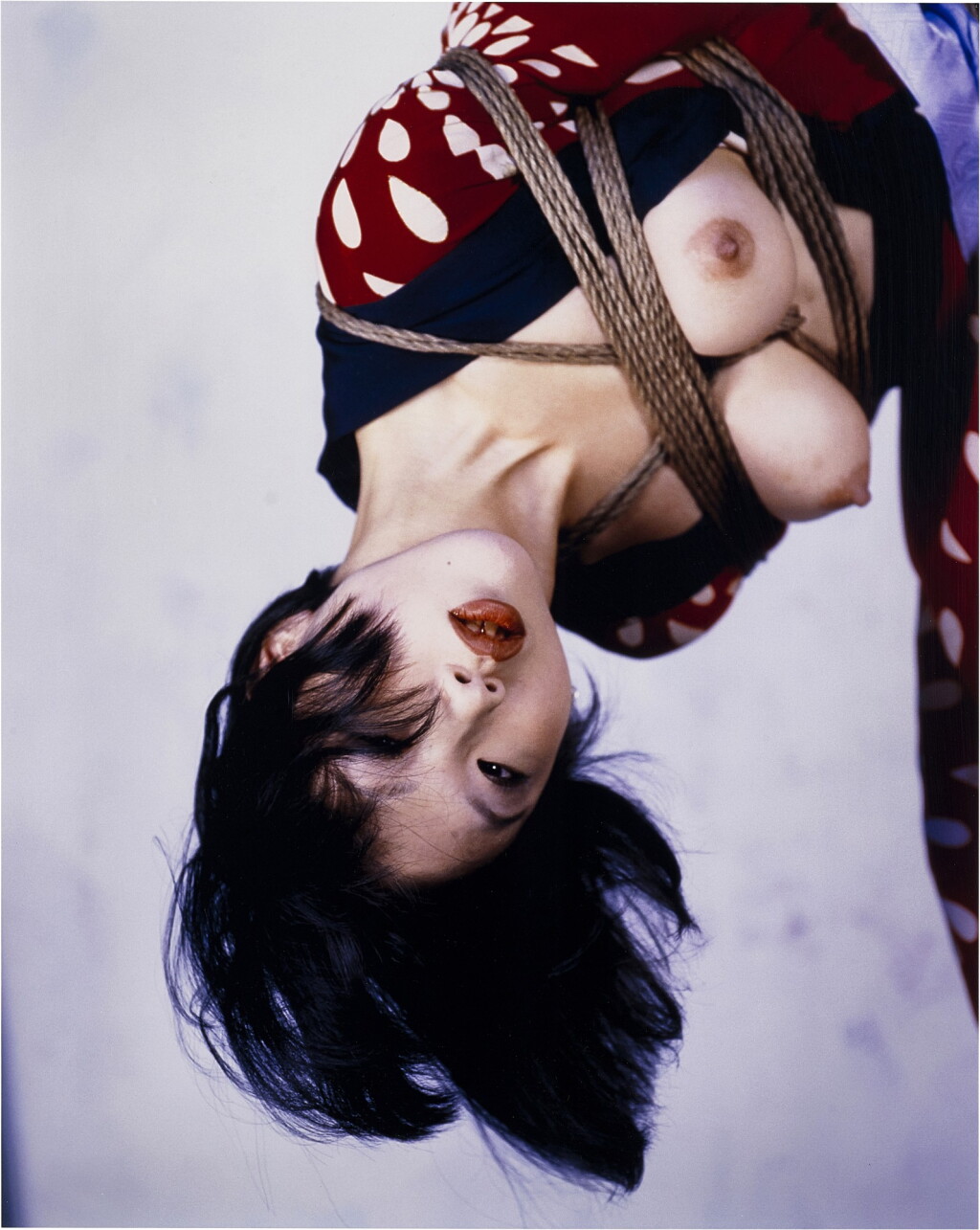 View full screen - View 1 of Lot 1032. NOBUYOSHI ARAKI 荒木經惟 | FLOWER, YAMORINSKI AND BONDAGED WOMAN 花與被束縛的女人 .