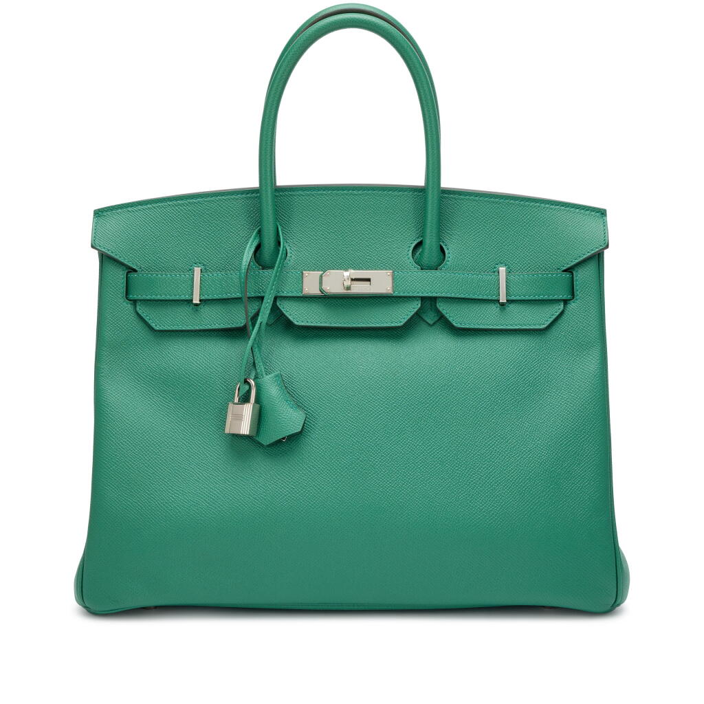 View full screen - View 1 of Lot 186. Menthe Epsom Birkin 35 Palladium Hardware, 2018.