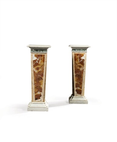 View full screen - View 1 of Lot 304. Pair of pedestals.