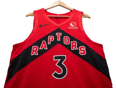 View full screen - View 1 of Lot 185. O.G. Anunoby Toronto Raptors 2023-2024 Game Worn Icon Edition Jersey.