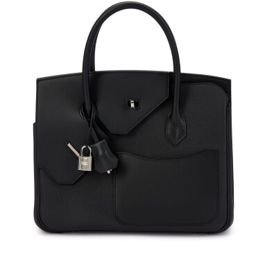 View full screen - View 1 of Lot 146. Limited Edition Black Togo and Swift Birkin en Désordre 30 Palladium Hardware, 2022.