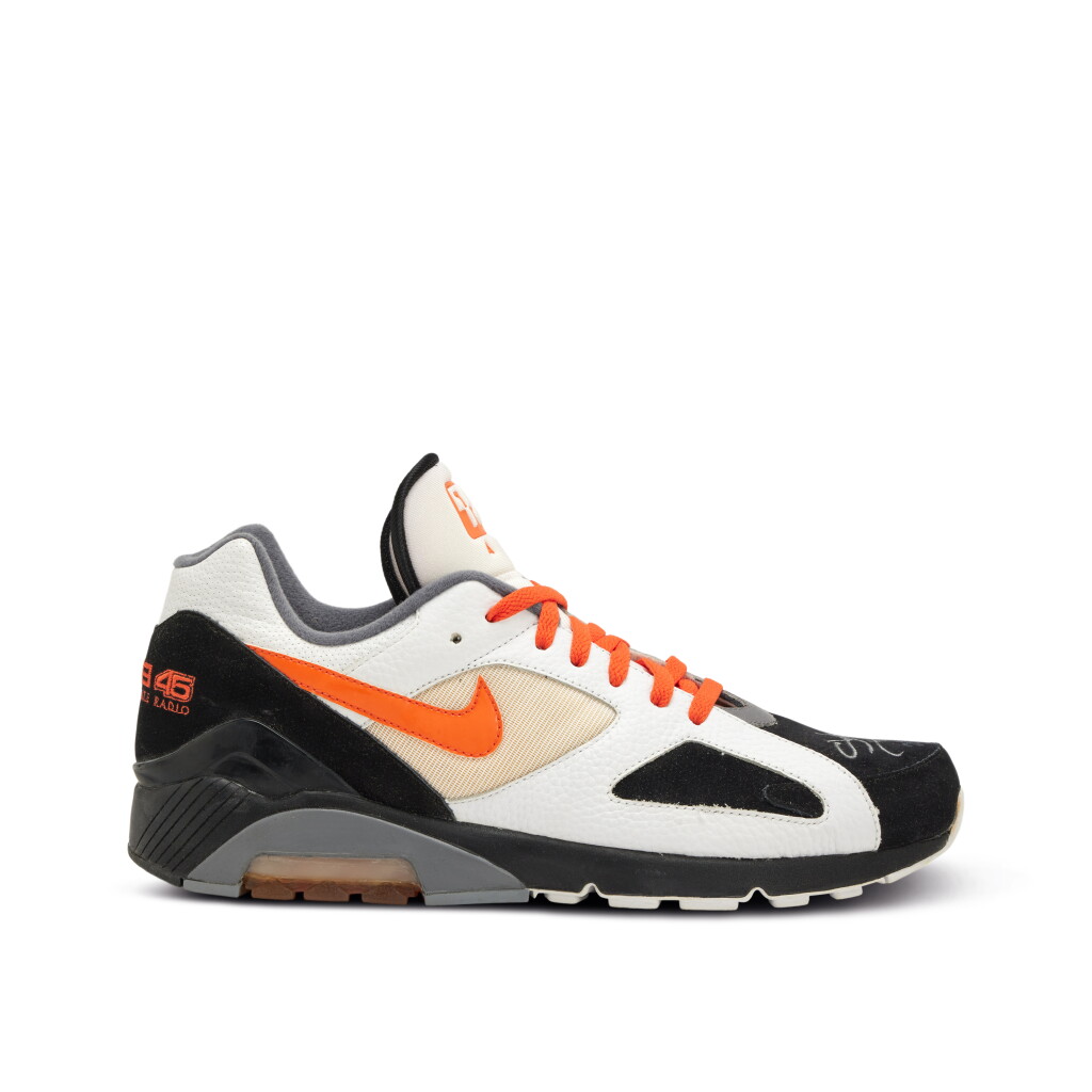 View full screen - View 1 of Lot 24. Eminem Signed | Nike Air Max 180 Charity Series ‘Shade 45’ | Size 12.