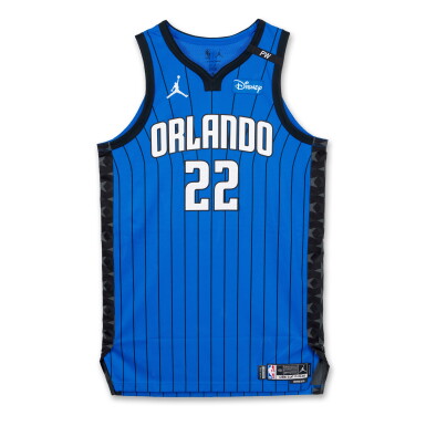 View full screen - View 1 of Lot 187. Franz Wagner Orlando Magic 2024-2025 Emirates NBA Cup Game Worn Statement Edition Jersey | Double-Double.