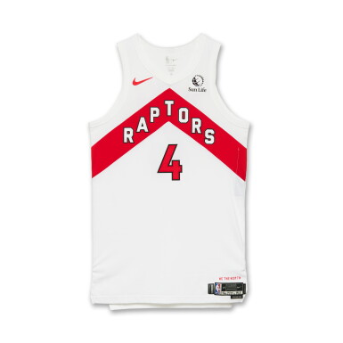 View full screen - View 1 of Lot 151. Scottie Barnes Toronto Raptors 2024-2025 Emirates NBA Cup Game Worn Association Edition Jersey | Triple-Double.