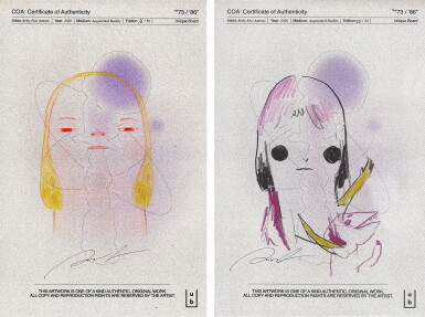 View full screen - View 1 of Lot 1092. Untitled (Two Works) | 無題(兩幅作品).