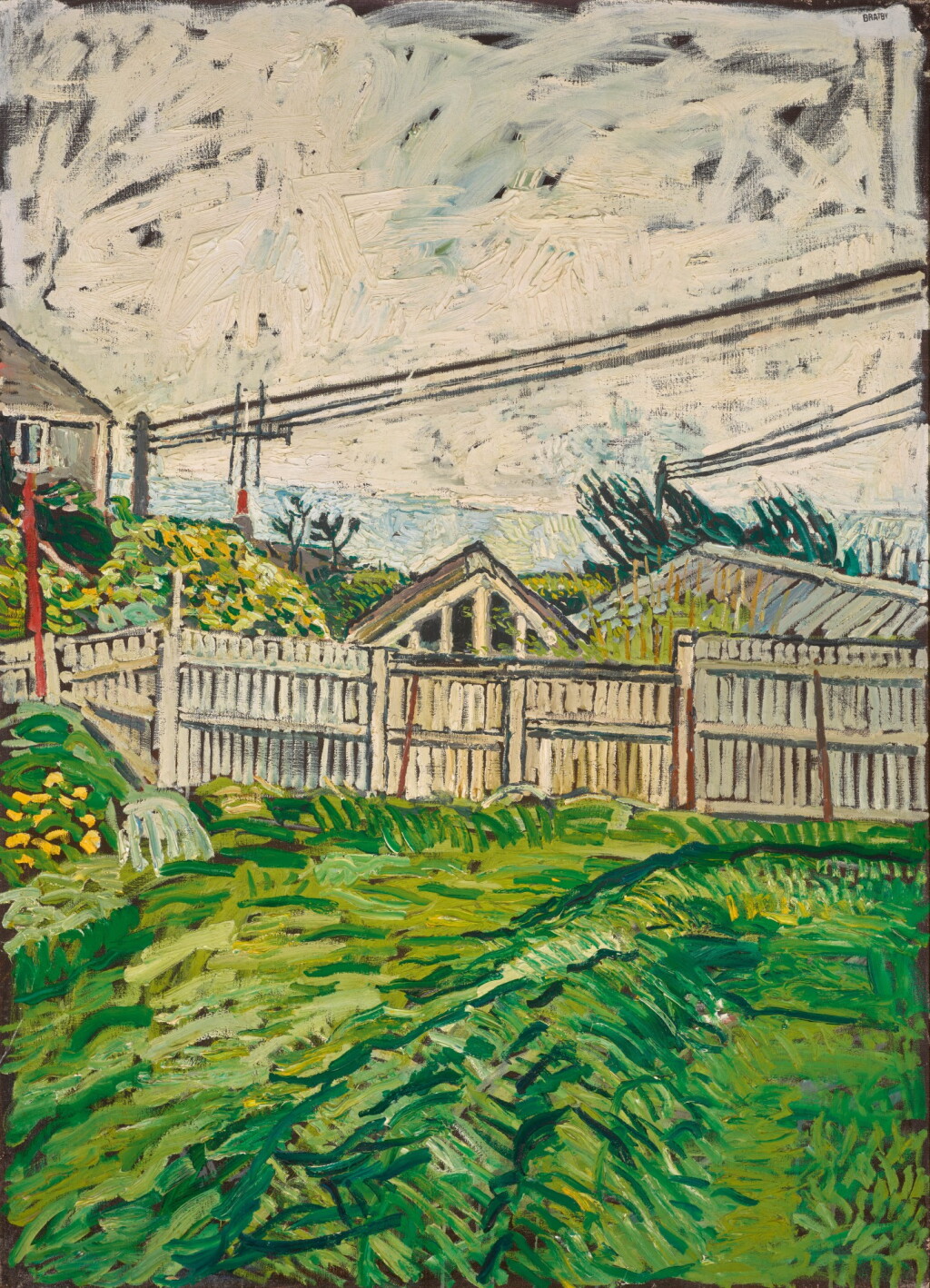 View full screen - View 1 of Lot 173. JOHN BRATBY, R.A. | BIRLING GAP II WITH CLEAR SKY.