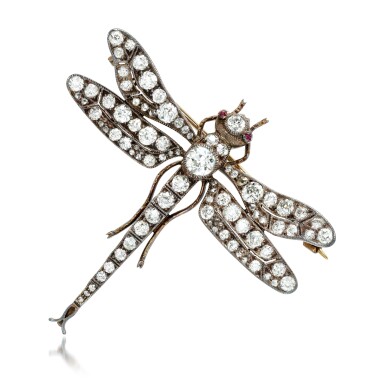 View full screen - View 1 of Lot 50. Diamond brooch, circa 1900.