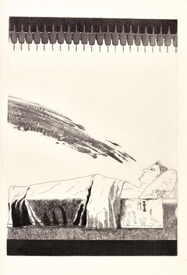 View full screen - View 1 of Lot 236. DAVID HOCKNEY | ILLUSTRATIONS FOR SIX FAIRY TALES FROM THE BROTHERS GRIMM (S.A.C. 70-108; MCA TOKYO 67-105).