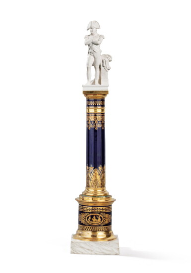 View full screen - View 1 of Lot 127. A porcelain column, Paris, circa 1830 | Colonne en porcelaine de Paris, vers 1830.