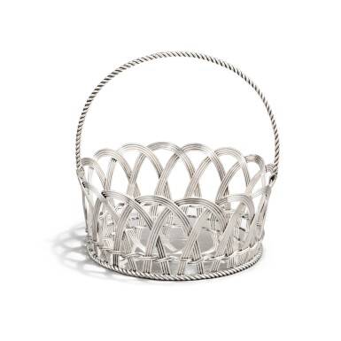 View full screen - View 1 of Lot 841. A George II silver bread basket, Paul Crespin, London, 1746.
