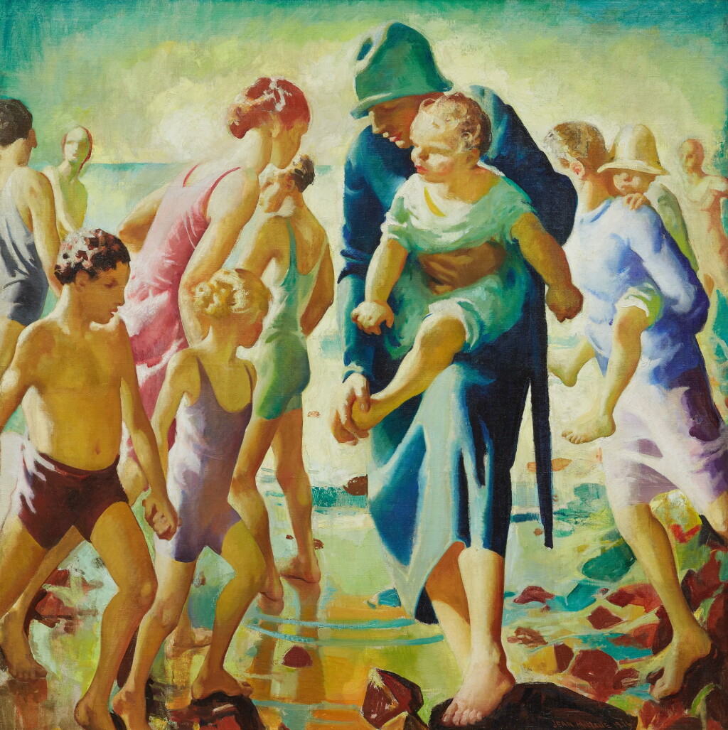 View full screen - View 1 of Lot 28. MYRTLE JEAN MACLANE | BEACH LIFE, DEVONSHIRE.