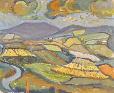 View full screen - View 1 of Lot 97. PETER LANYON | UNTITLED (LANDSCAPE).